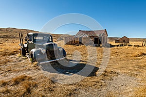 The remnants of the Bodie Ghost Town