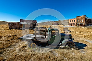 The remnants of the Bodie Ghost Town