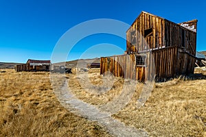 The remnants of the Bodie Ghost Town