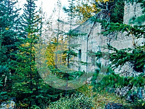 Remnants of an old coal mining town. Lower Bankhead,Banff National Park,Alberta,Canada