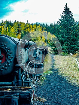 Remnants of an old coal mining town. Lower Bankhead,Banff National Park,Alberta,Canada