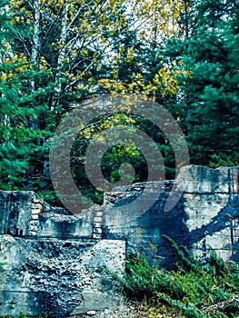 Remnants of an old coal mining town. Lower Bankhead,Banff National Park,Alberta,Canada