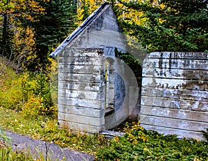 Remnants of an old coal mining town. Lower Bankhead,Banff National Park,Alberta,Canada