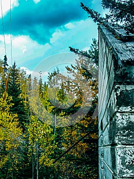 Remnants of a old coal mining town. Lower Bankhead, Banff National Park, Alberta, Canada