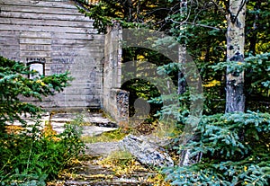 Remnants of a old coal mining town. Lower Bankhead, Banff National Park, Alberta, Canada