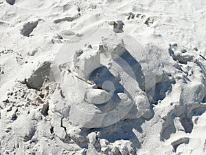 Remnants of a Sand Castle photo