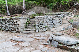 Remnants of a village of indigenous Kogi people photo