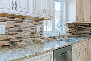 Remodel beautiful kitchen sinks in new home with cabinets in new luxury