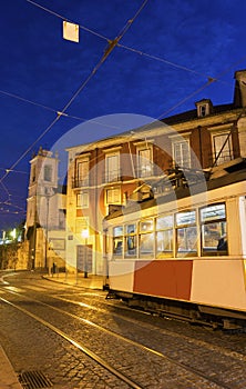 Remodelado tram in Lisbon in Portugal