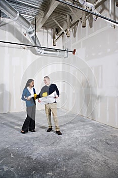 Remodeling new unfinished office space