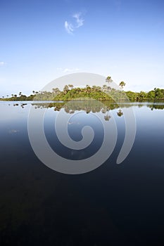 Remote Brazilian River Calm Reflection