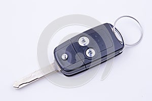 remote car key on white background