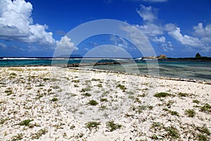 Remote Caribbean beach