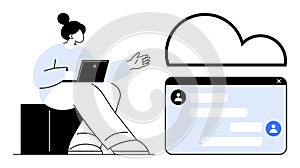 Remote Communication Through Cloud Chat Interface for Collaboration and Networking