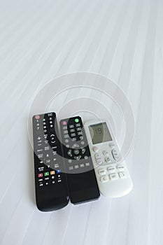 remote control on Bed linen