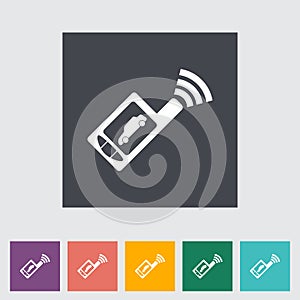 Remote control flat icon