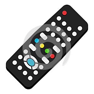Remote Control Flat Icon Isolated on White