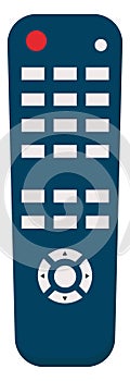 Remote control, illustration, vector