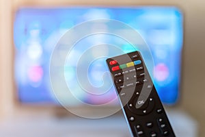 Remote control interacting with smart television