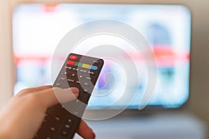 Remote control interacting with smart television