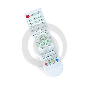 Remote control isolated on white background with clipping path