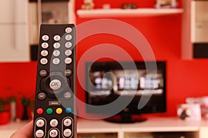 Remote control of LCD TV