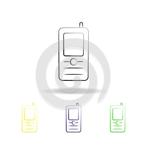 Remote Control multicolored icons. Element of electrical devices multicolored icons. Signs, symbols collection icon can be used fo