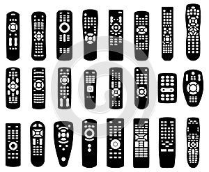 Remote Control Silhouette, Tv Remote Icons