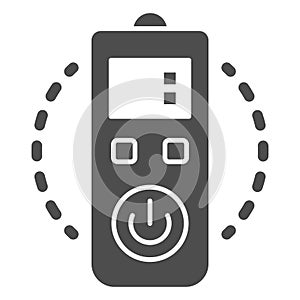 Remote Control solid icon, Robotization concept, Control panel sign on white background, electronic controller icon in