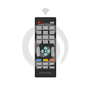 Remote control from TV device vector icon