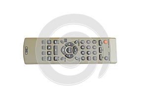 Remote control tv on a white