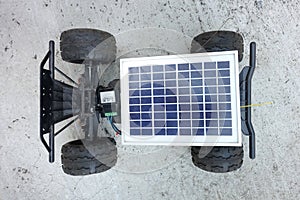 Remote control vehicles, prototypes of solar energy