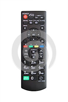Remote control with white isolate background