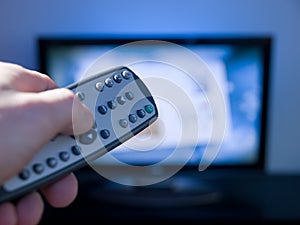 Remote controll and tv