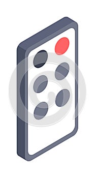 Remote controller illustration isometric icon.