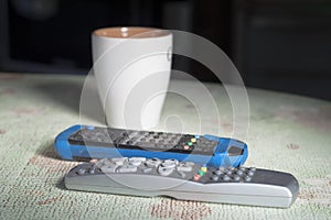 Remote Controls And Mug