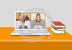 Remote court hearings online video conference