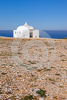 The remote Ermida da Memoria (Memory Hermitage) of the Nossa Senhora do Cabo Sanctuary