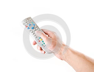 Remote in a hand photo