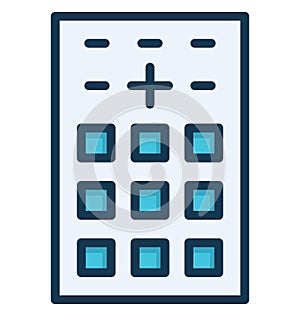 Remote Isolated Vector Icon which can easily modify or edit