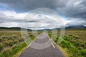 Remote Mountain Road in Ireland