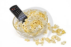 Remote in popcorn photo