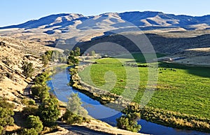 Remote ranch, Powder River, Oregon photo