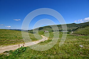 Remote ranch in the Rodnei mountains on plateau photo