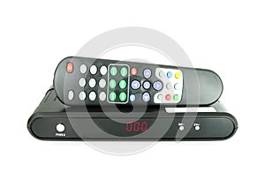 Remote and receiver for satellite TV
