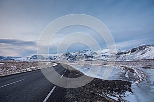 Remote road in Iceland