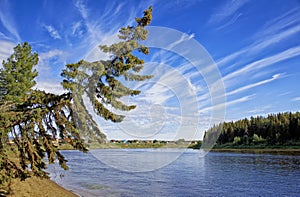 Remote settlement in Siberia, the birthplace of the mayor of Moscow