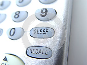 Remote with sleep button