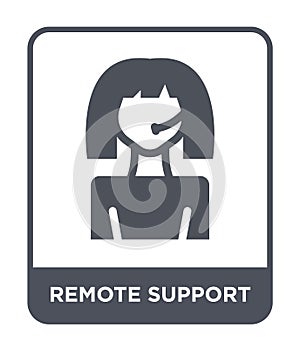 remote support icon in trendy design style. remote support icon isolated on white background. remote support vector icon simple