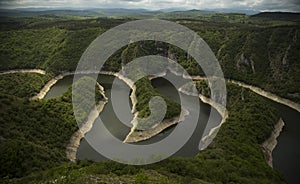 Remote Uvac river in Serbia photo